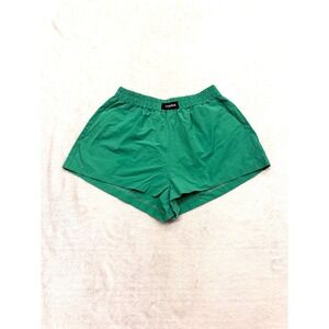 Lumina Green Elastic Waist Shorts Made in Italy Size S/M LD0635
